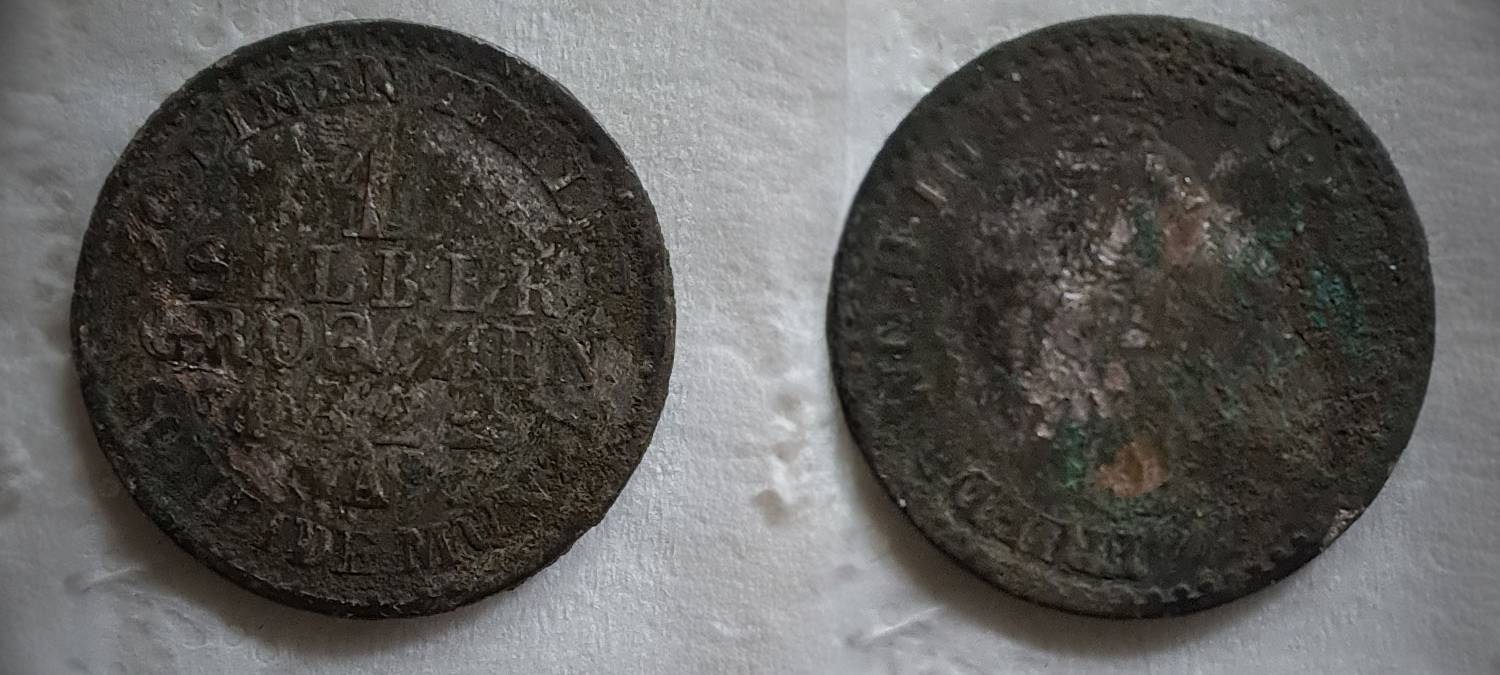 Alte Münze bei Junge Uni Kurs entdeckt