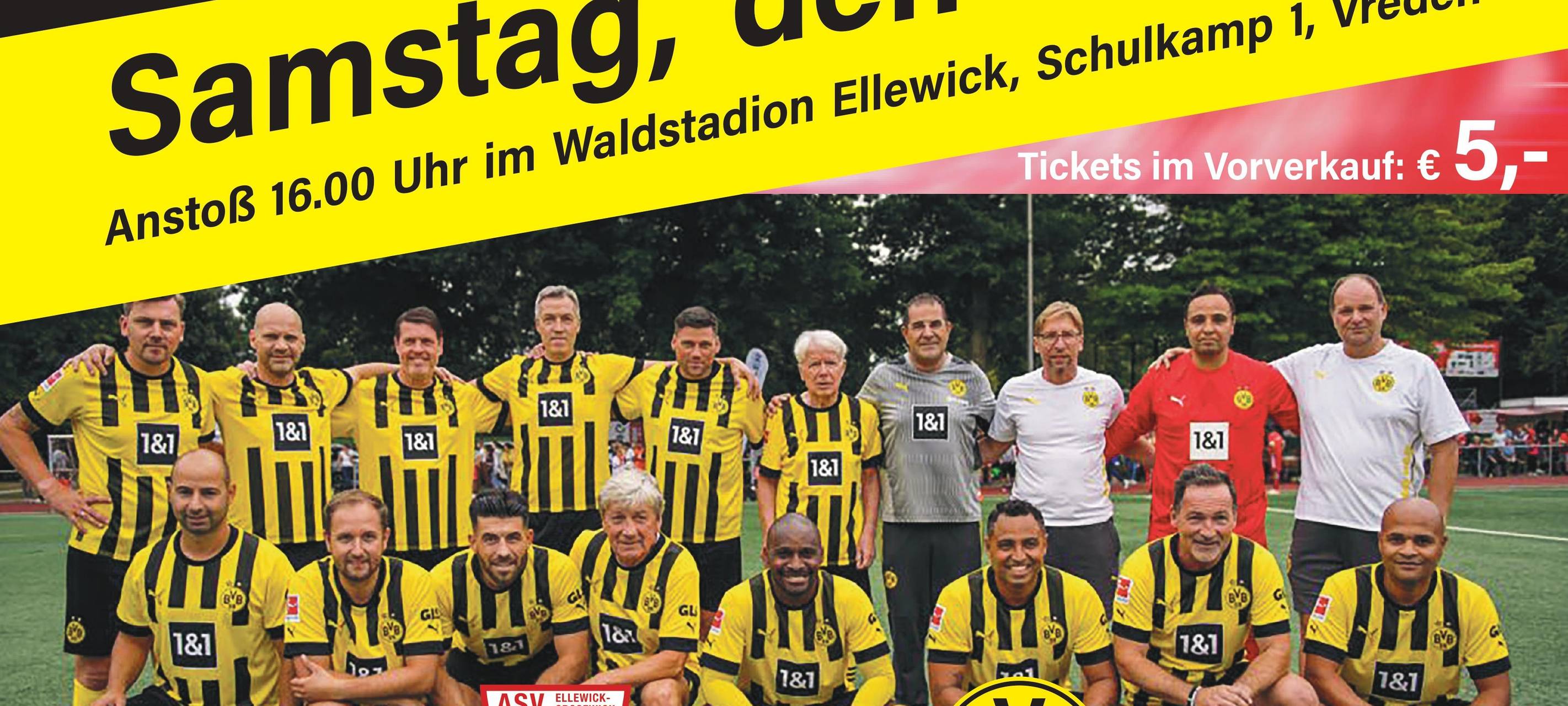 Traditionsmannschaft des BVB in Ellewick