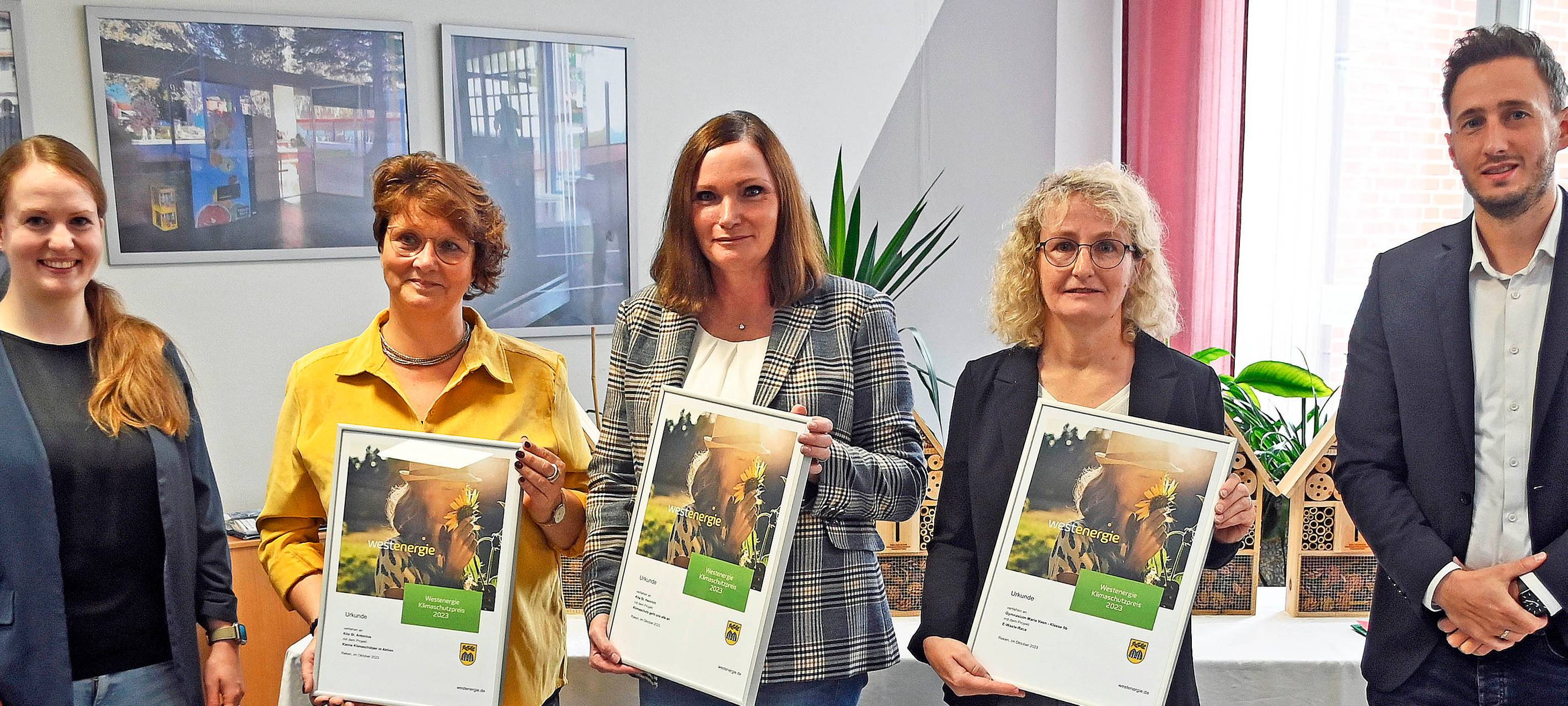 Rekener Schulklasse erhält Westenergie Klimaschutzpreis