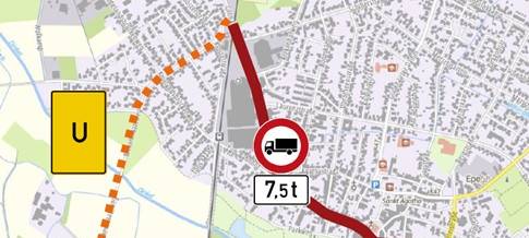 Verkehrsversuch in Epe gestartet