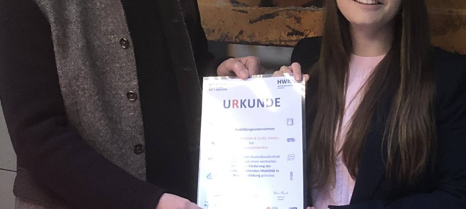 Kammer zeichnet Heidener Betrieb aus