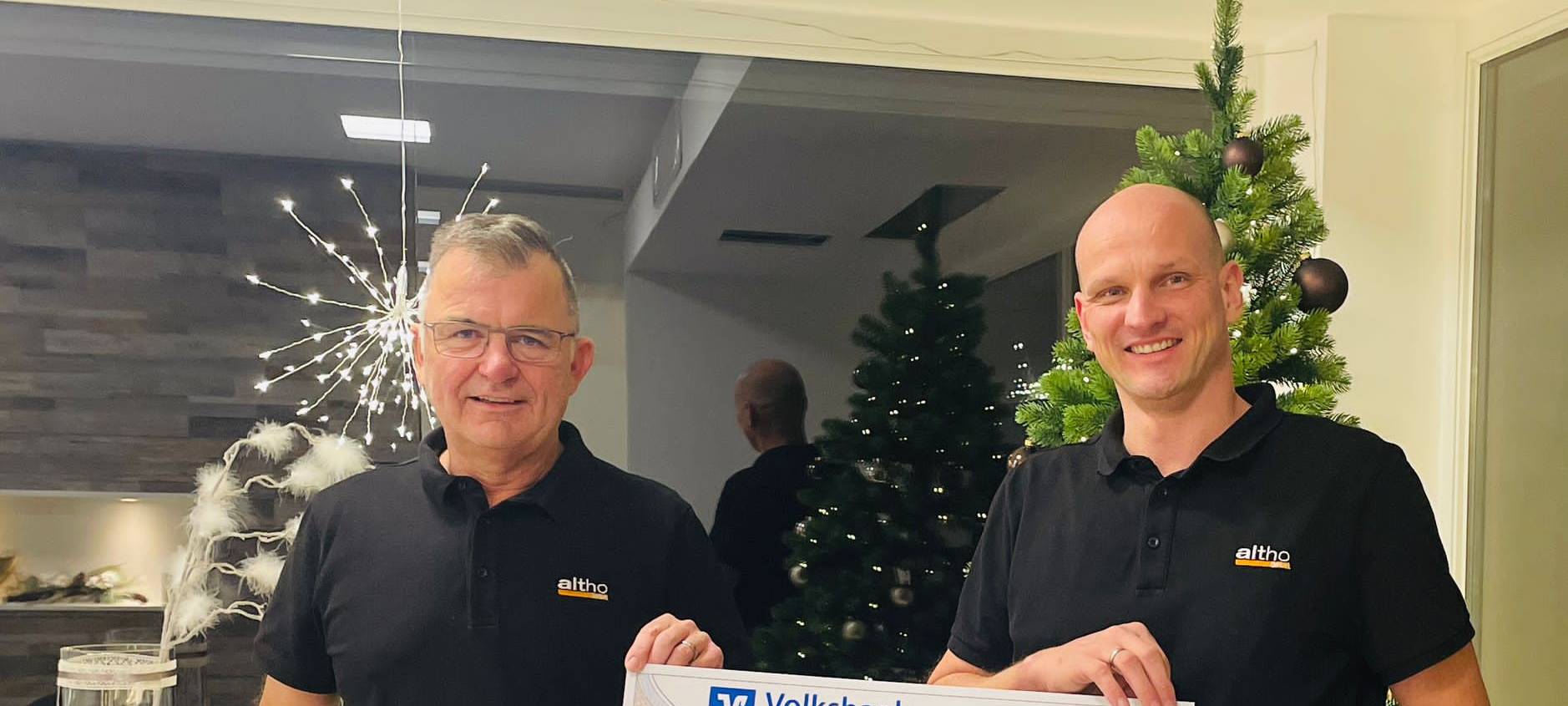 Firma Altho spendet 3000 Euro