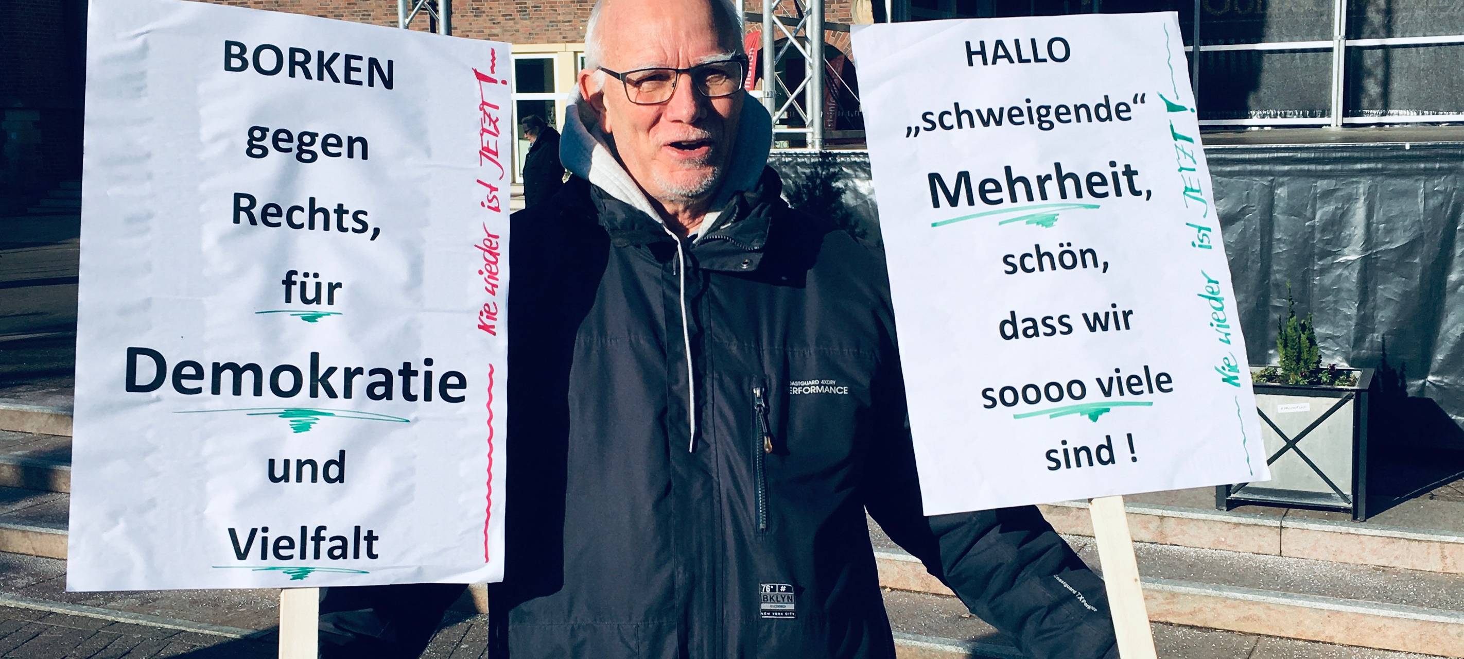 4500 bis 5000 bei Borkener Demo