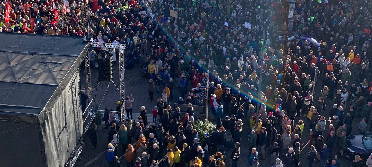 4500 bis 5000 bei Borkener Demo