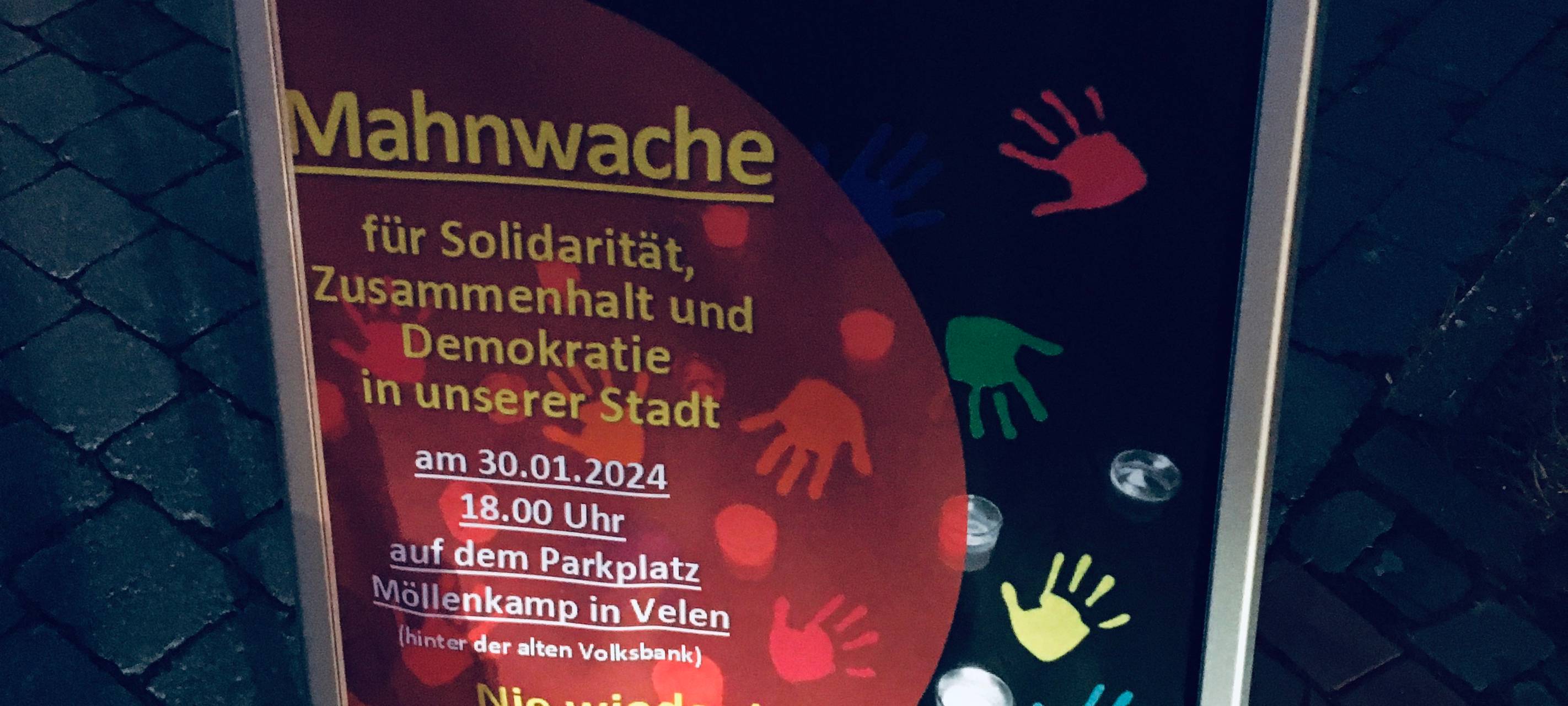 600 Menschen bei Mahnwache in Velen