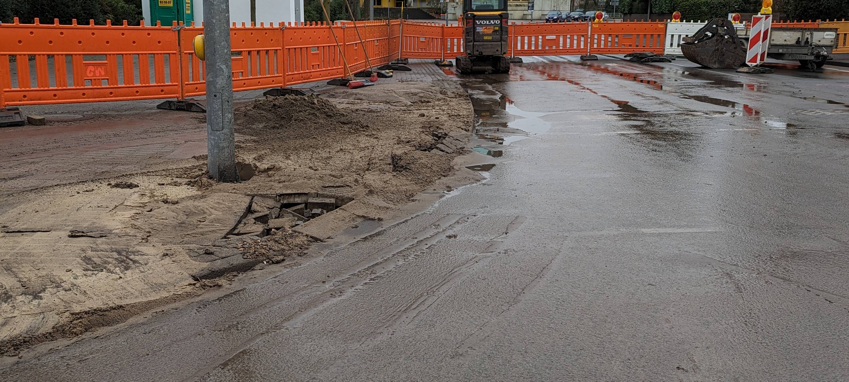 Reparatur nach Wasserohrbruch in Gronau