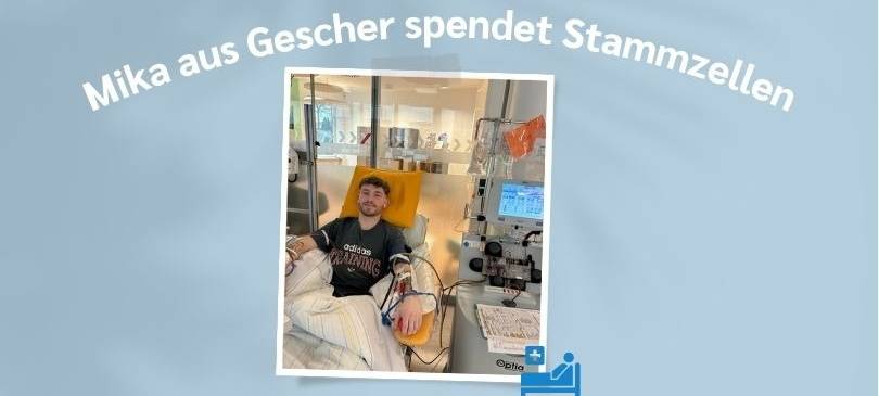Mika aus Gescher spendet Stammzellen