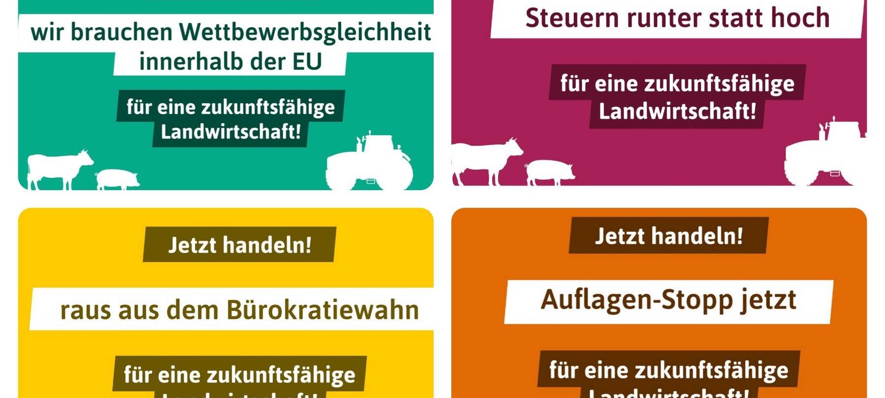 Landwirtschafts-Plakat-Kampagne im Kreis