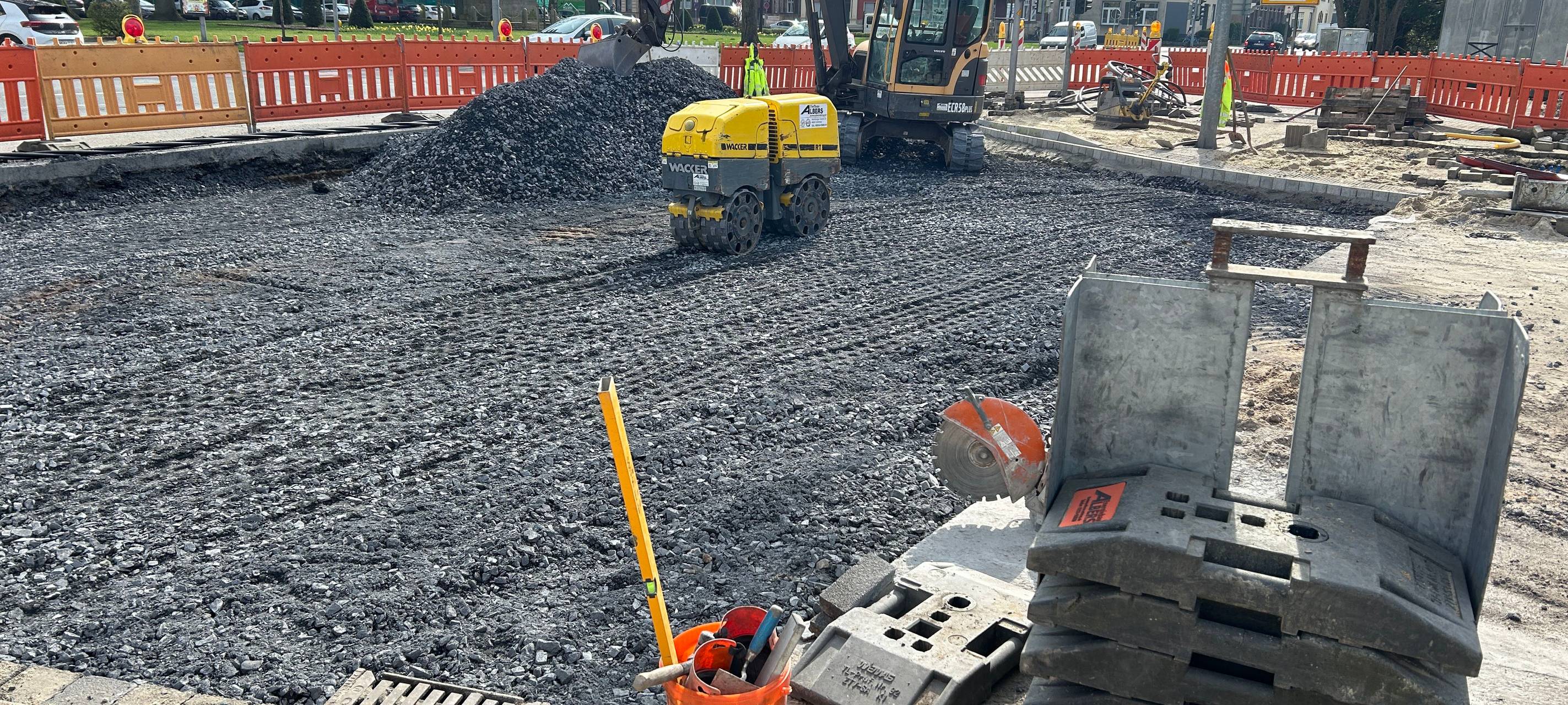 Arbeiten auf Großbaustelle Gronau gehen voran