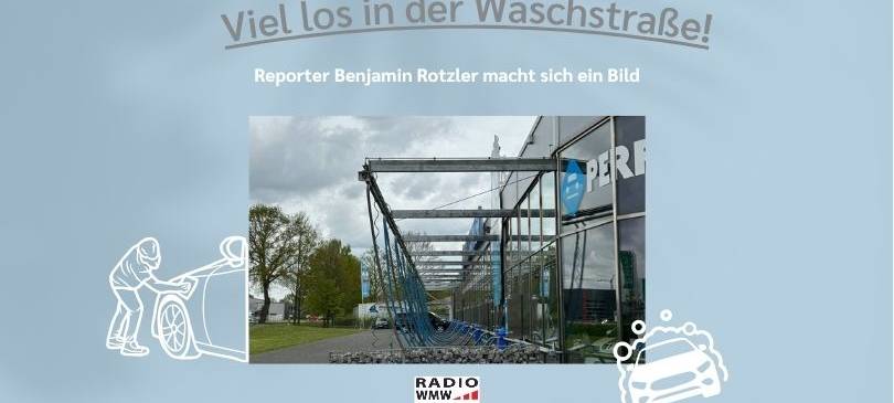 In der Waschstraße ist gerade gut zu tun