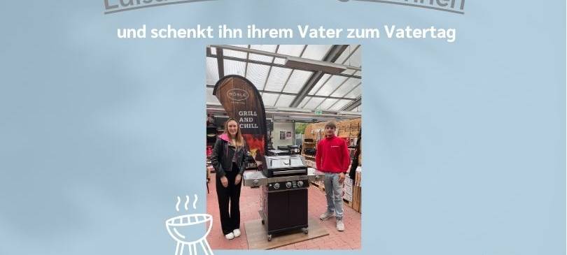 Grillübergabe: Luisa konnte den Grill abstauben