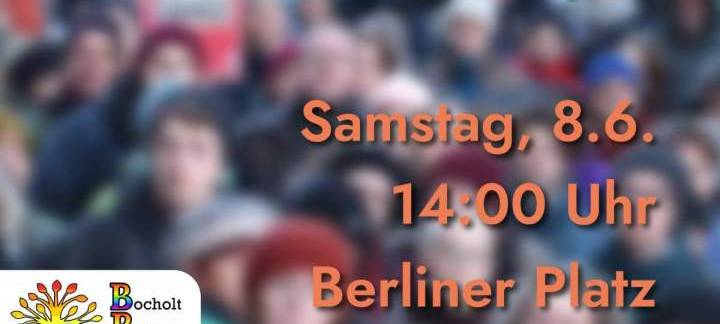 Demo "Bocholt bleibt bunt"