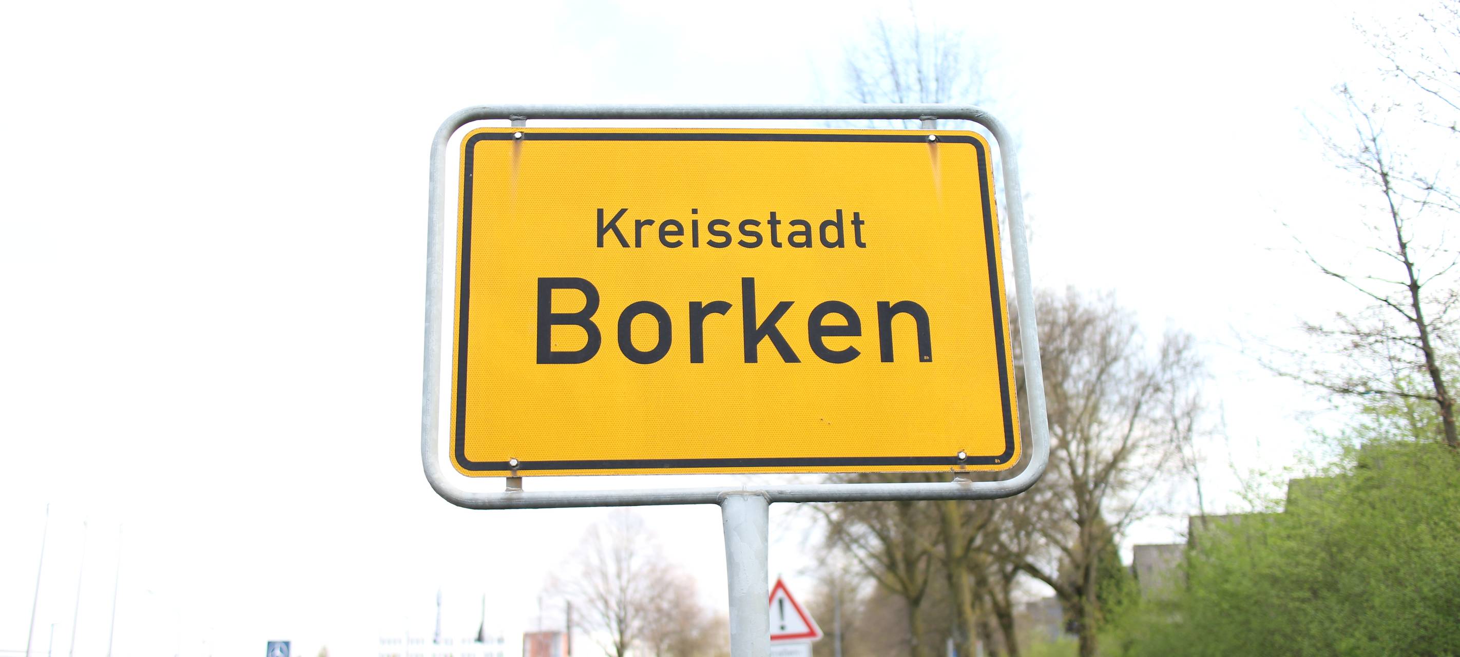 Ampel für die Ausfahrt Kuhm-Center Borken