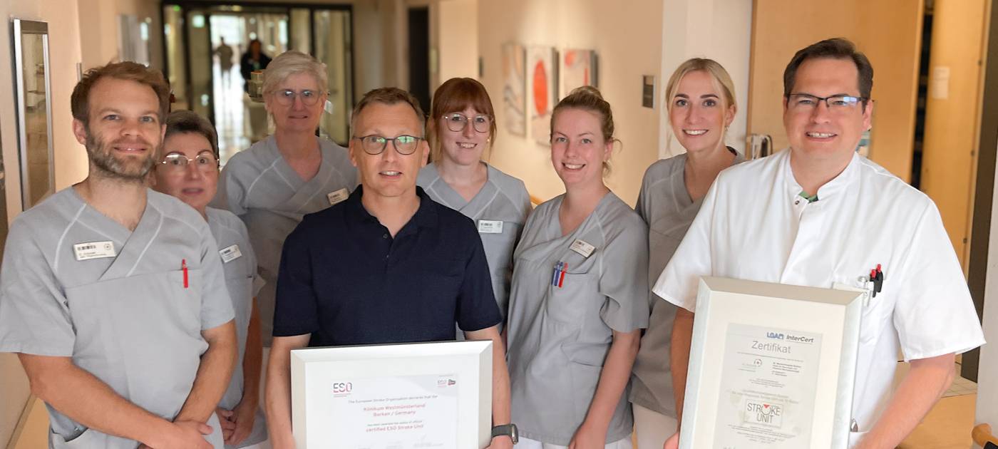 Auszeichnungen für Borkener Stroke Unit
