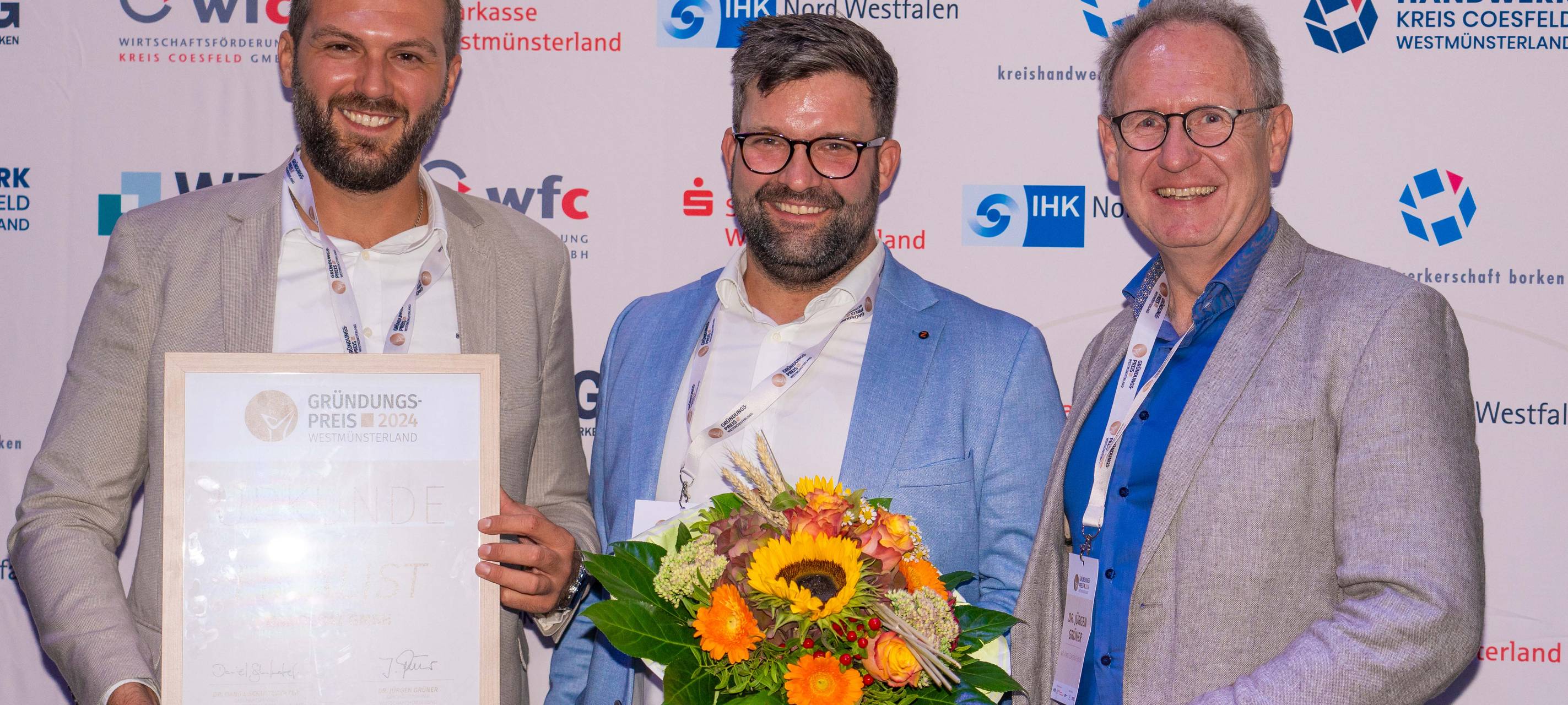 Erfolgreiche Unternehmen aus dem Kreis beim Gründungspreis Westmünsterland