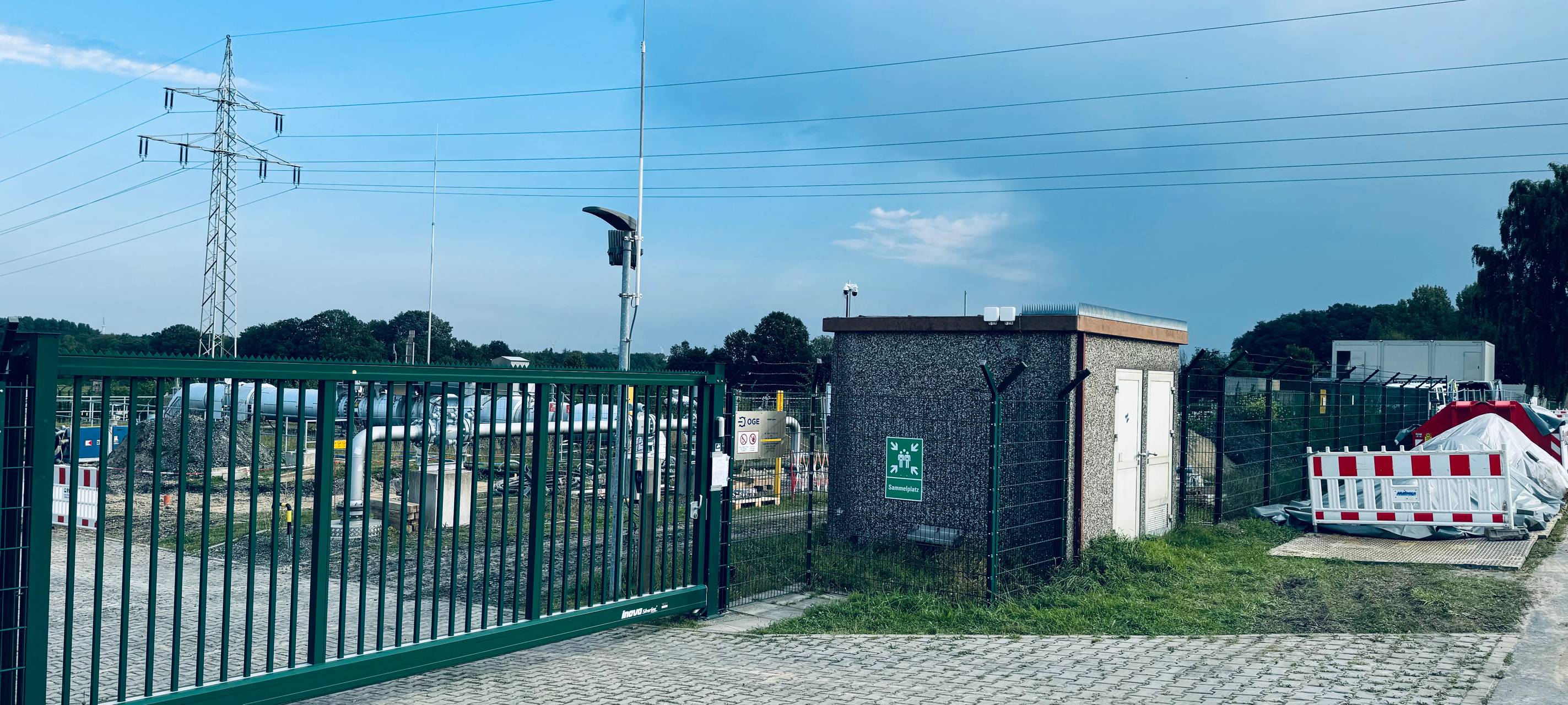 Bauarbeiten an grüner Wasserstoffleitung