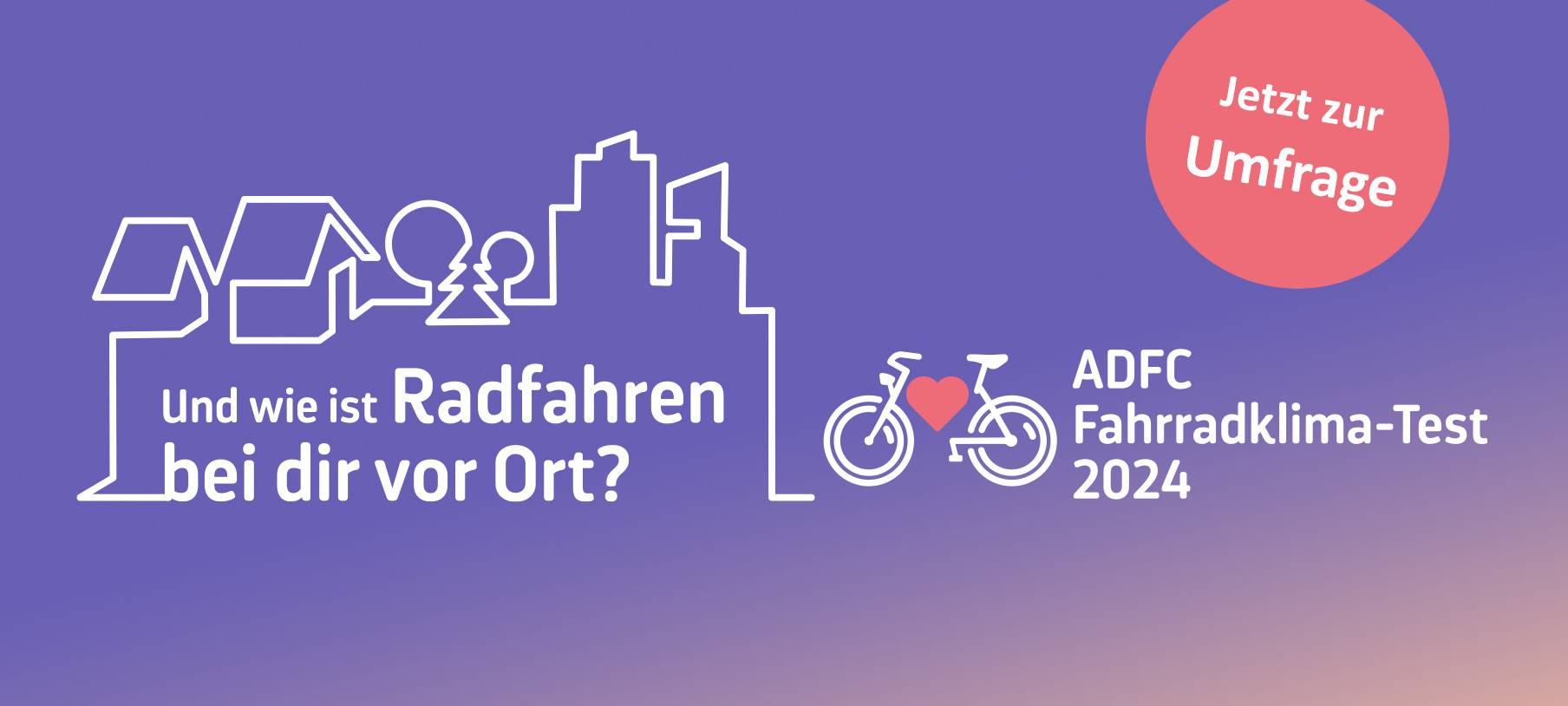 Aufruf zum ADFC Fahrradklimatest 2024