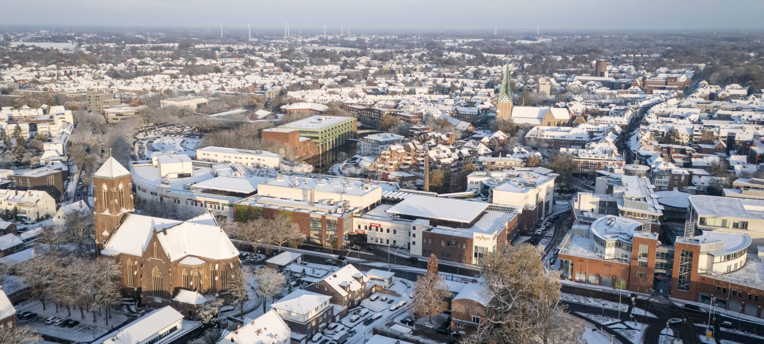 Schnee im Westmünsterland, Streudienste hatten Hochkonjunktur
