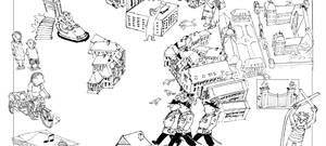 Ahaus im Wimmelbild: Kunst von Peter Menne