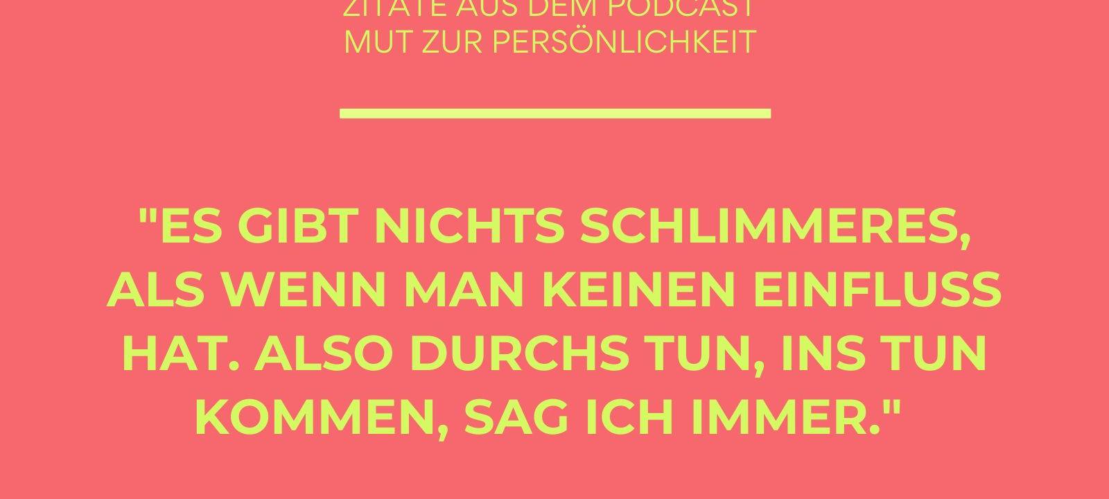 Sina Kuipers zu Gast im Podcast "Mut zur Persönlichkeit"