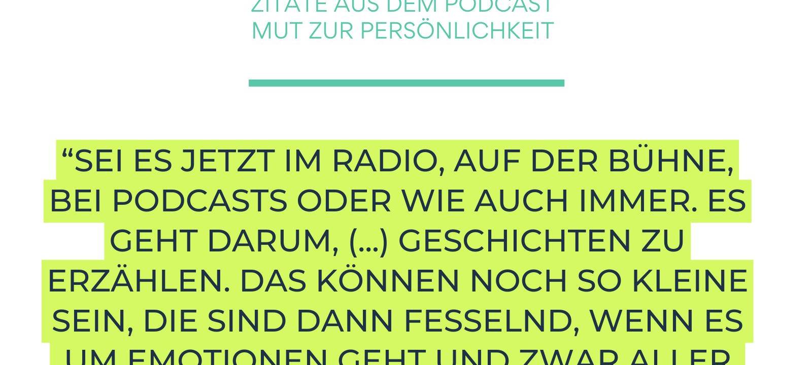 Sina Kuipers zu Gast im Podcast "Mut zur Persönlichkeit"