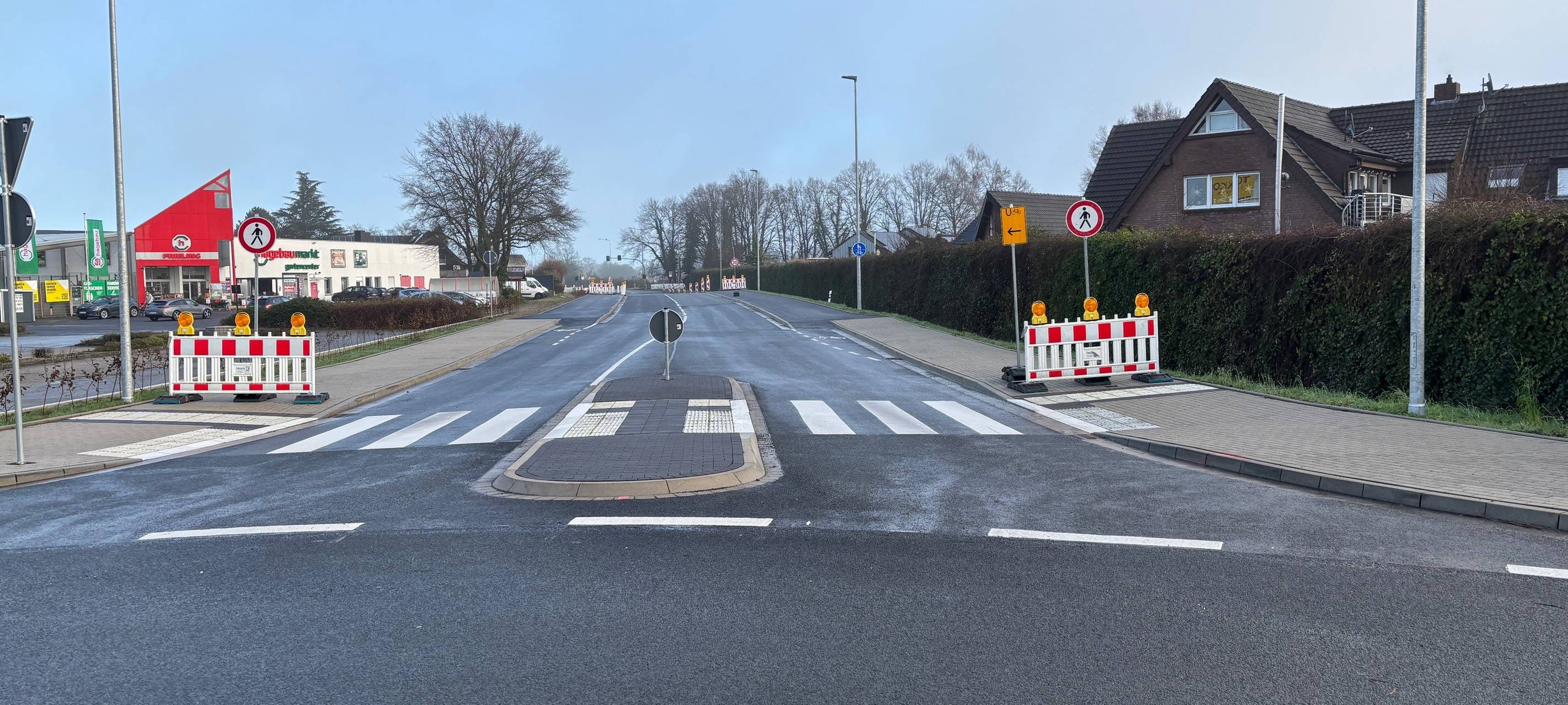 Sperrung der Gronauer Straße in Rhede: Bauarbeiten bis April