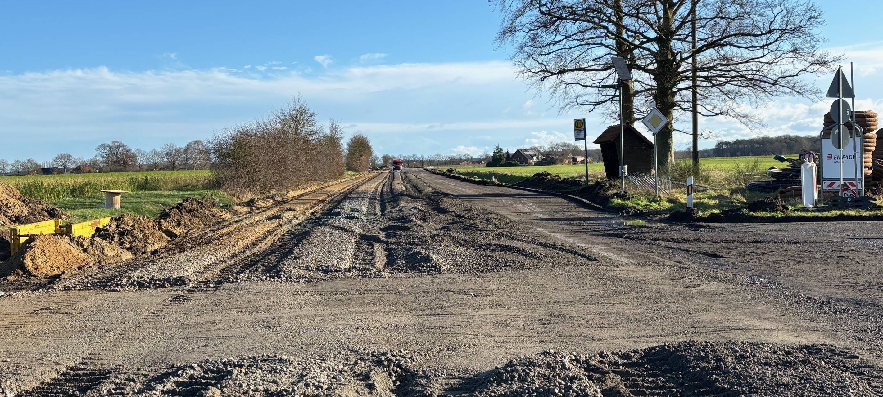 Weiterführung der Bauarbeiten an der Gronauer Straße
