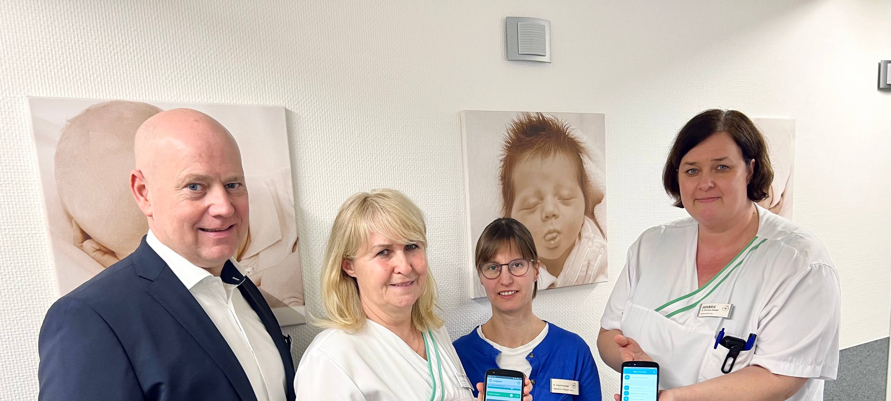 Digitale Patientenklingel im Bocholter Krankenhaus