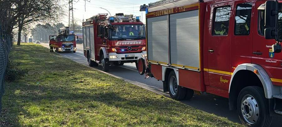 Brand im Entsorgungsbetrieb Borchers: Feuerwehr im Großeinsatz