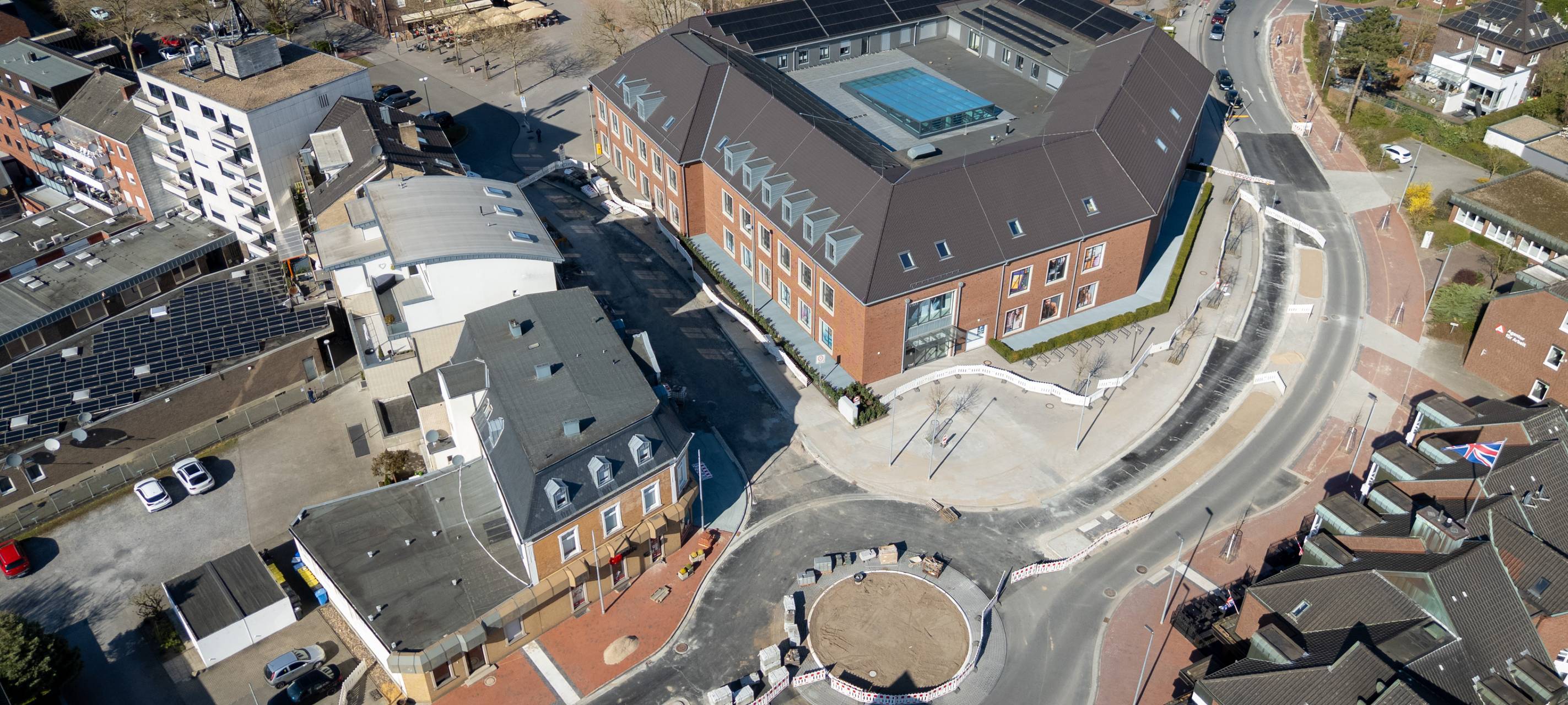 Neuer Kreisverkehr in Ahaus bald fertig