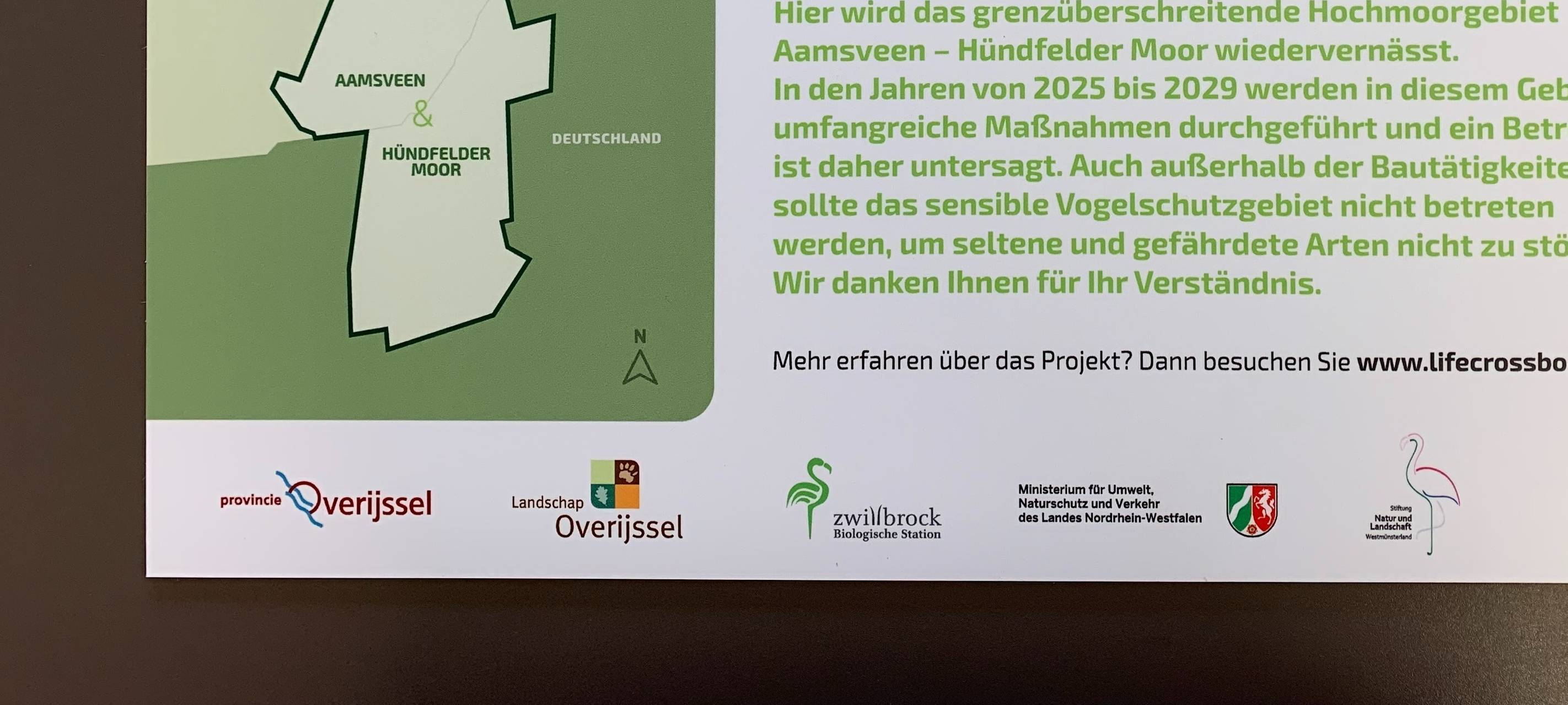 Sperrung des Hündfelder Moors