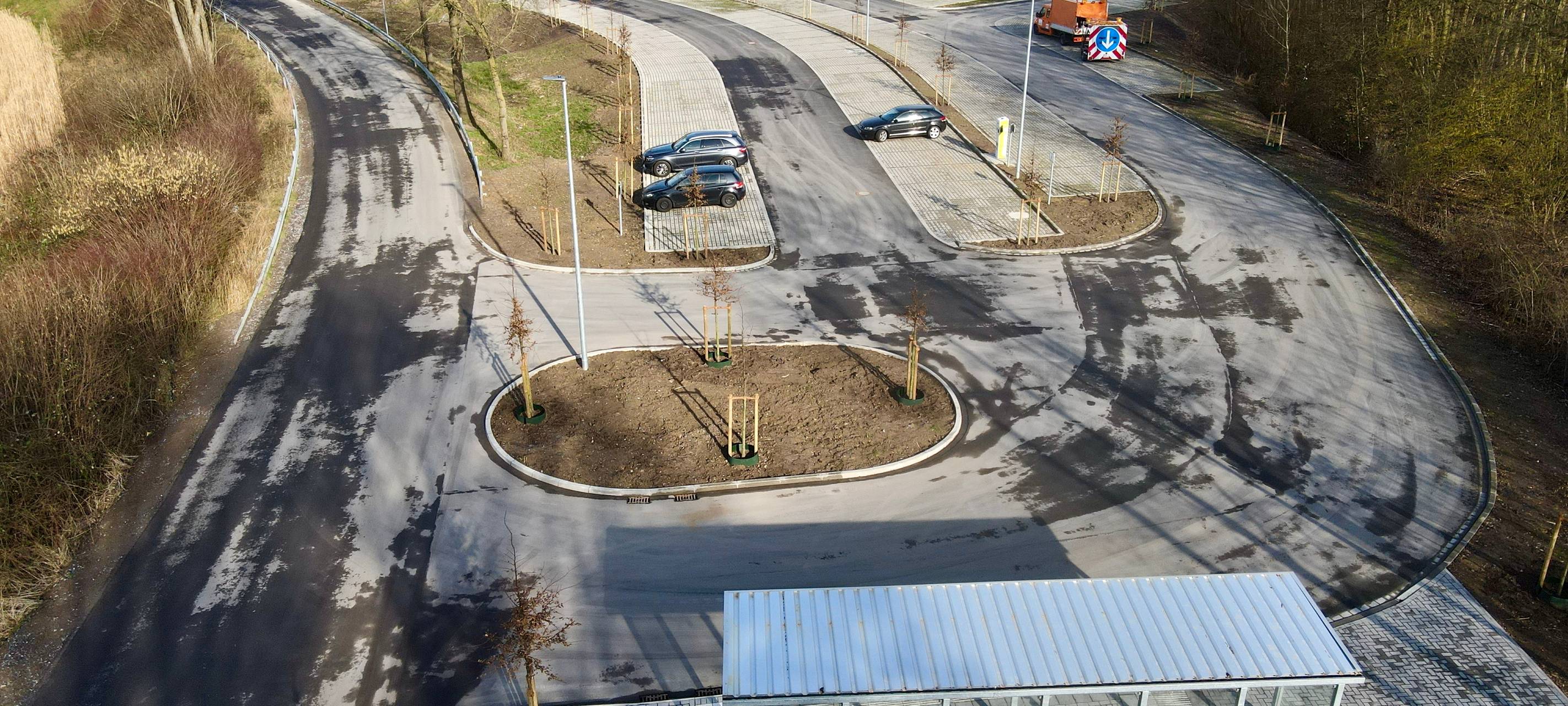 Neuer Schnellladepark an der B67 in Borken