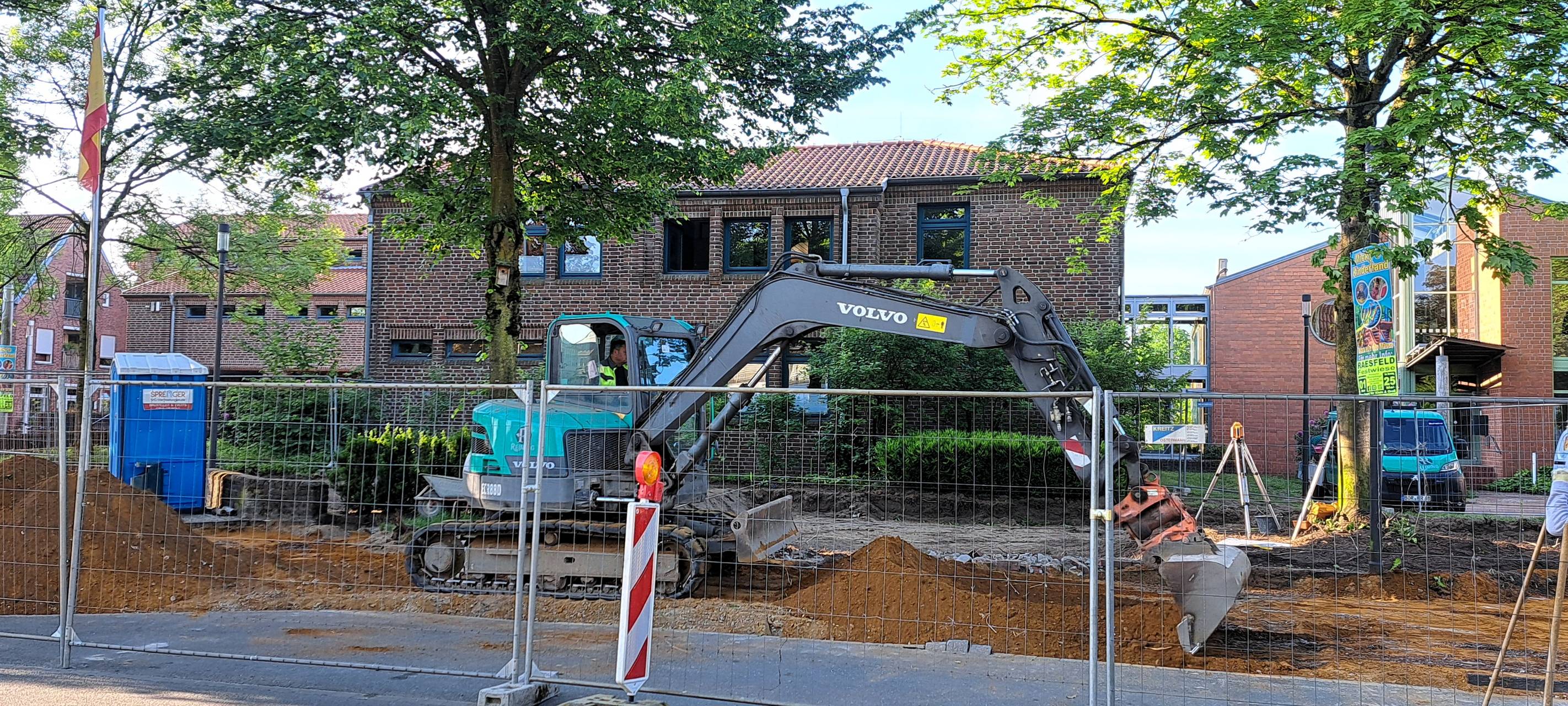 Baubeginn für Mobilstation am Raesfelder Rathaus
