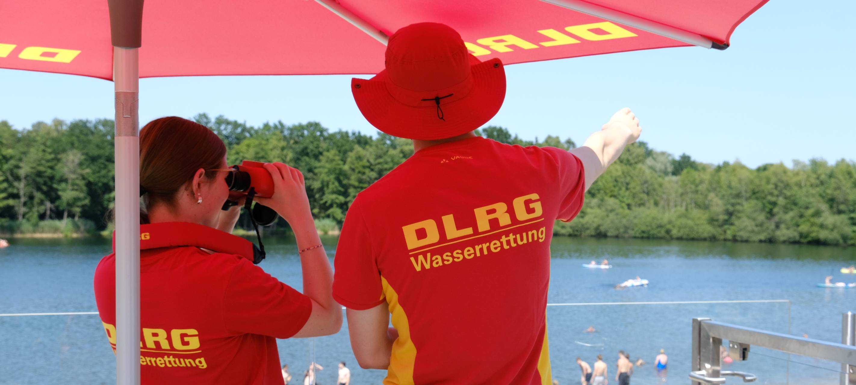 DLRG am Drilandsee in Gronau