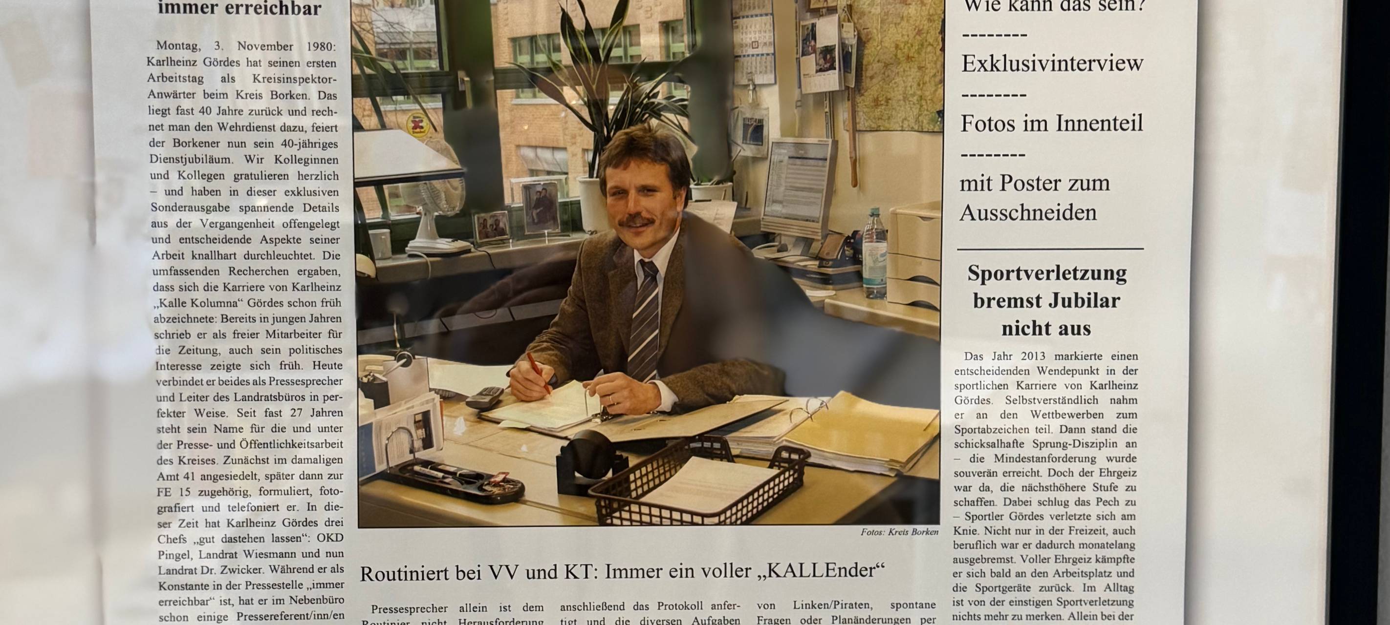 Kreis- Pressesprecher Karlheinz Gördes geht in den Ruhestand