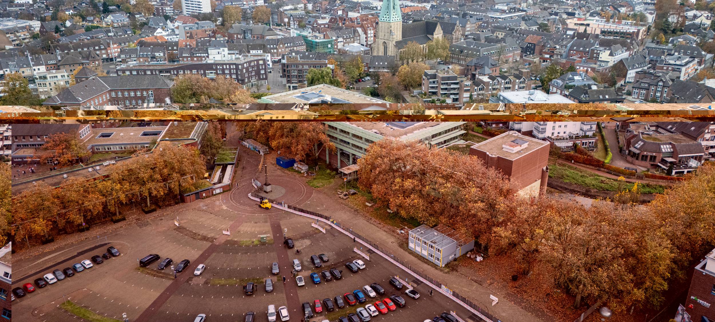 Start Bohrungen für Erdwärme Bocholter Rathaus