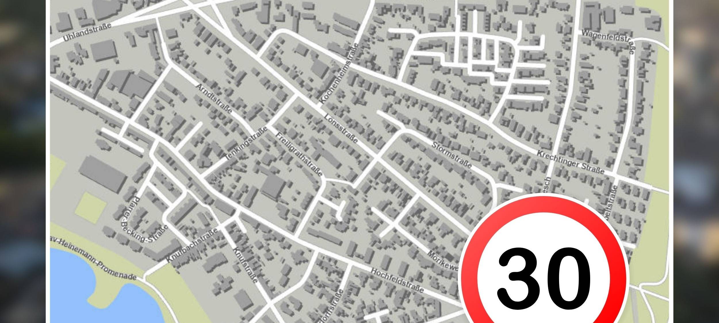 Zwei Tempo 30 Zonen in Bocholt werden vergrößert