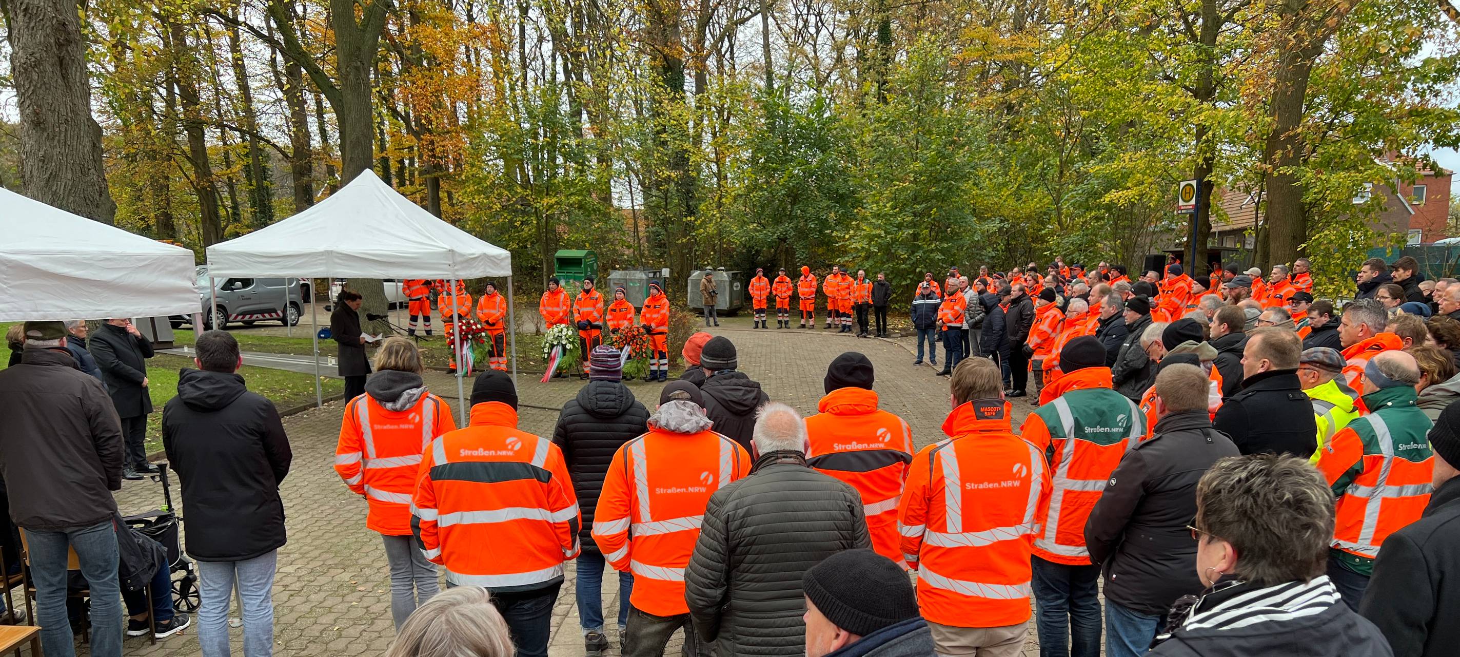 Gedenken an verunglückte Straßenwärter in NRW