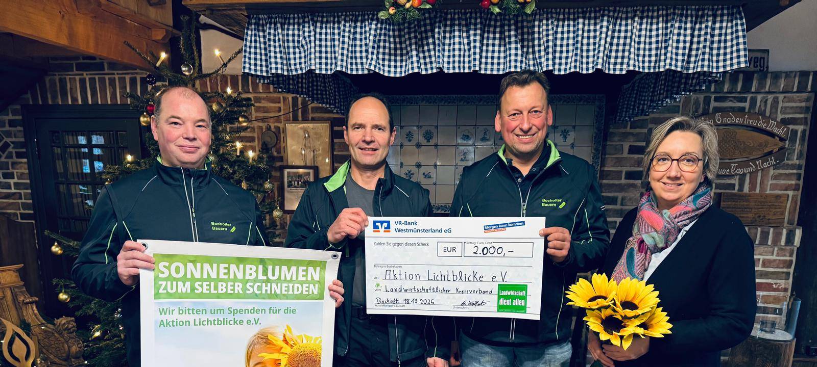 Sonnenblumenfelder: Spendenaktion für Lichtblicke 2025