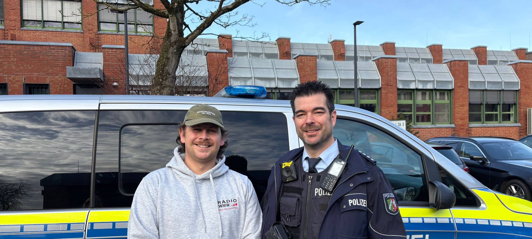 Working on Christmas: Polizei in Borken