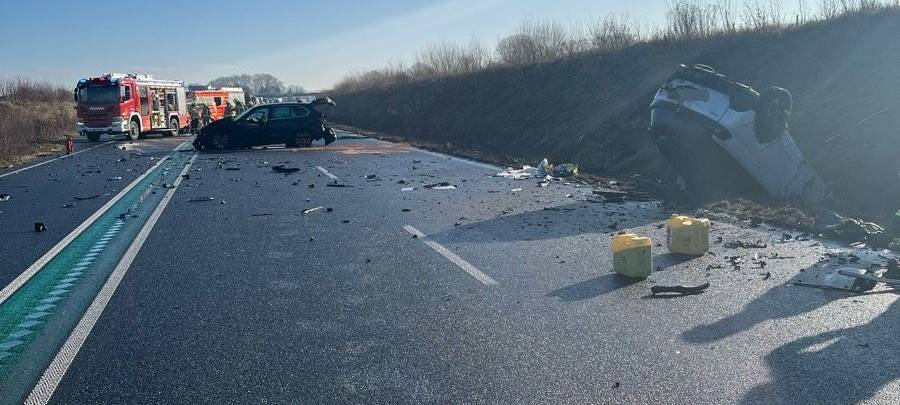 Sperrung des A43 Zubringers bei Dülmen nach Unfall