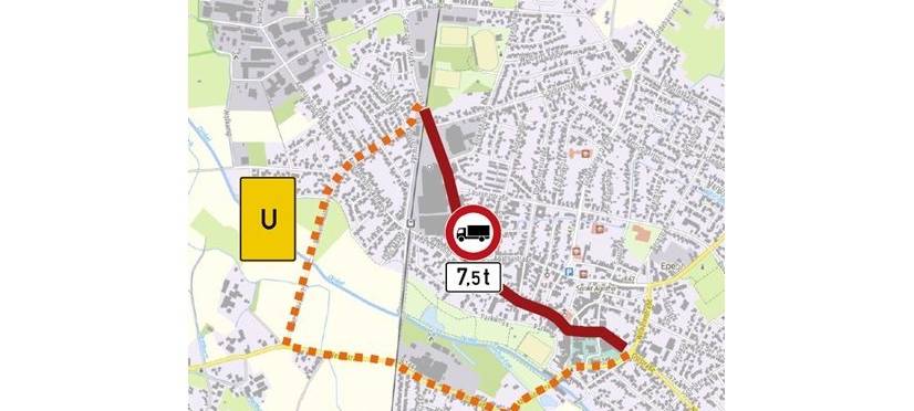 LKW-Durchfahrtsverbot im Ortszentrum Epe