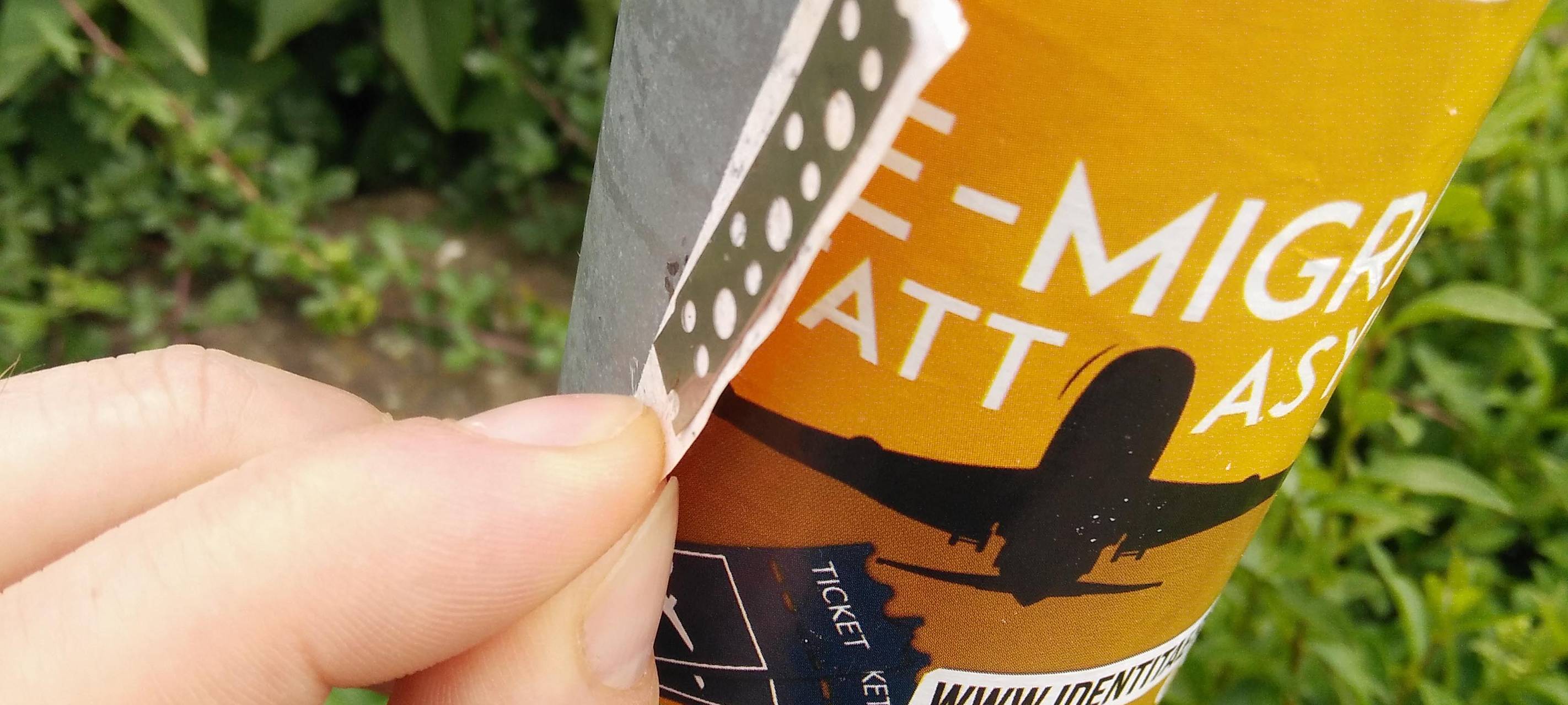 Widerlich: Rechtsextreme Aufkleber