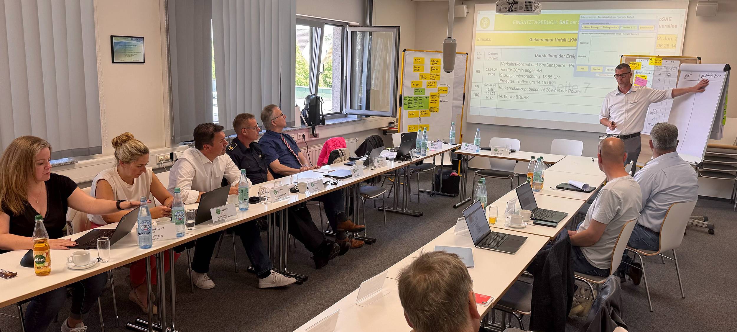 Theoretische Katastropenschutzübung in Bocholt