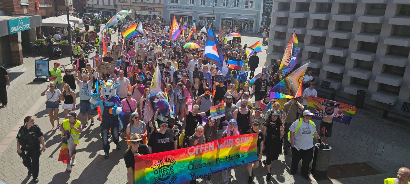 CSD in Ahaus verläuft friedlich