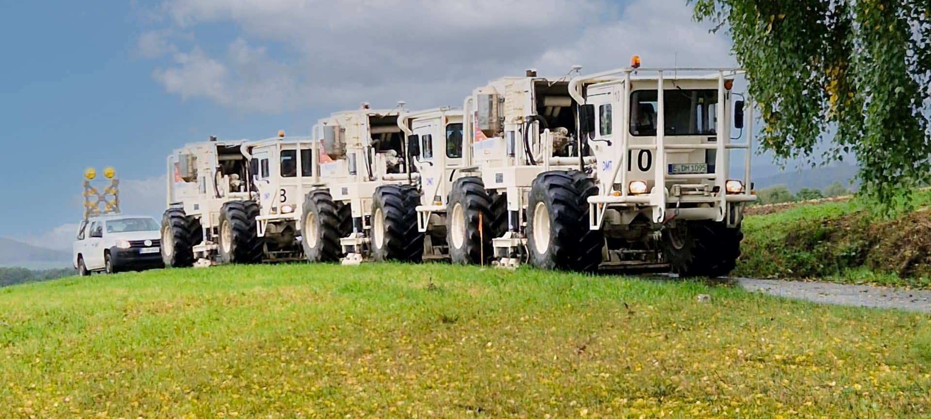 Vibro-Trucks bei Borken unterwegs