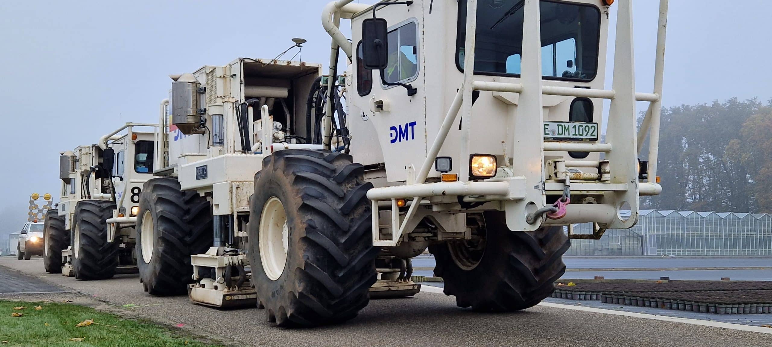 Vibro-Trucks bei Borken unterwegs