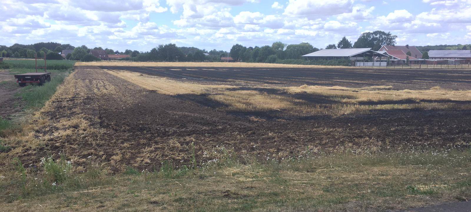Brand an der B67