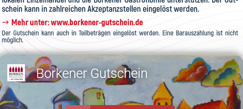 Borken-Gutschein wieder erhältlich