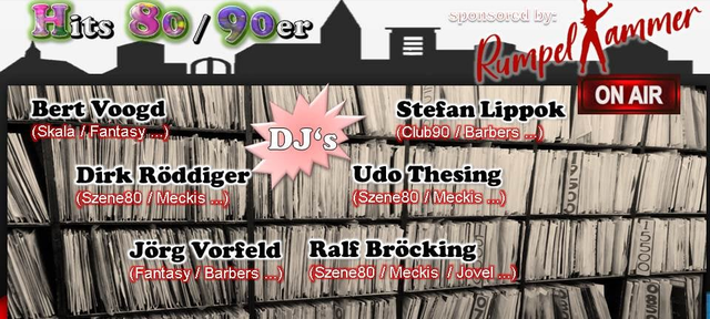 80er/90er Online-Party mit lokalen DJs